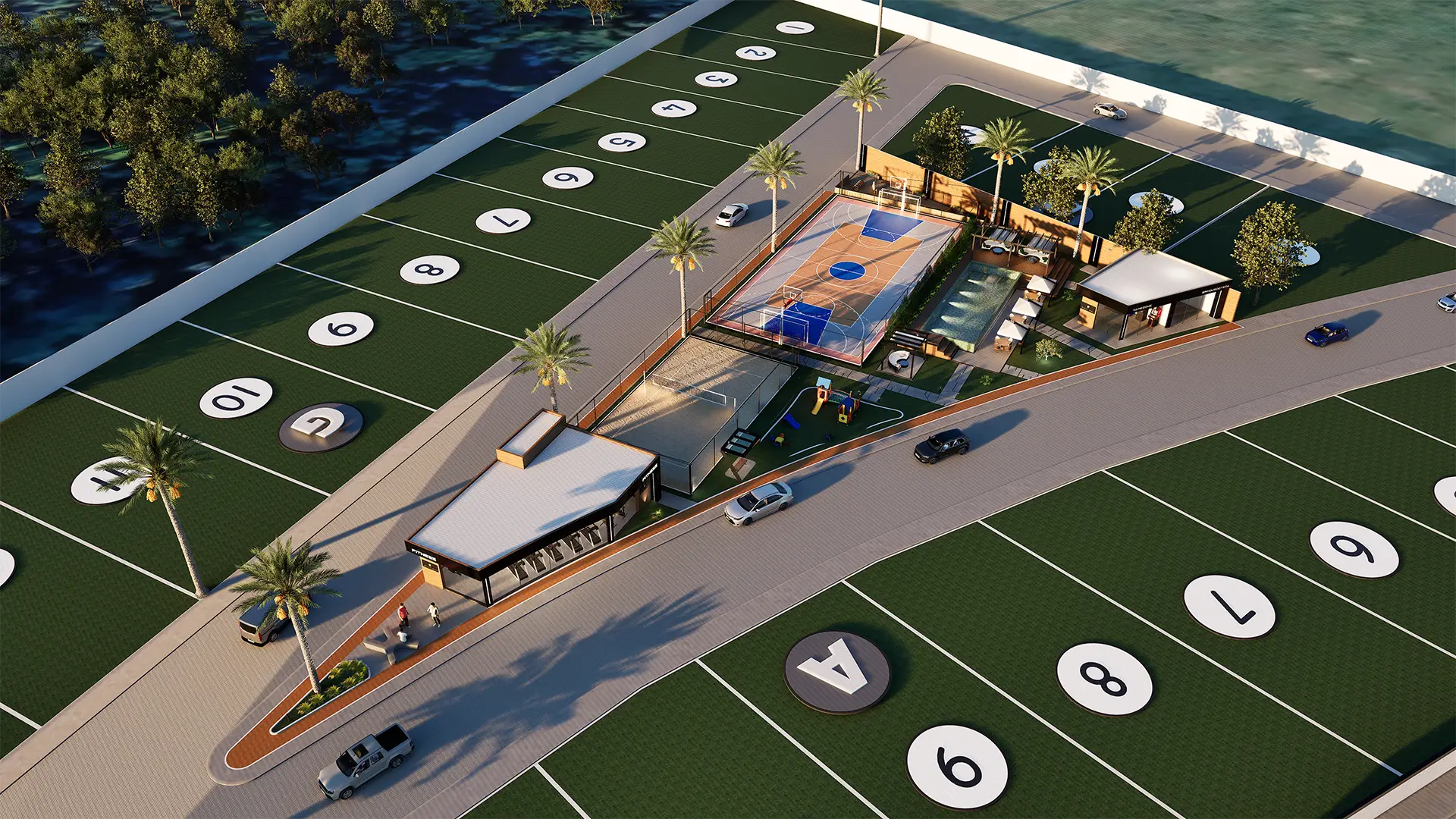 Perspectiva arquitetônica 3D do empreendimento